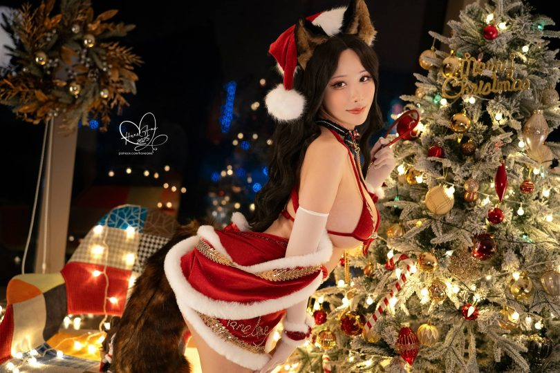 雨波_HaneAmeCOS宠物女友|雨波HaneAme_圣诞·宠物女友cos作品