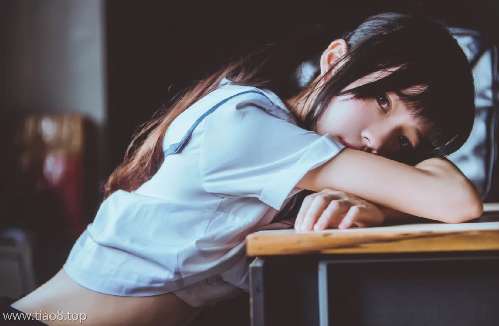 美图欣赏丨Coser桜桃喵:NO.003-蓝白水手服[39P-290MB]